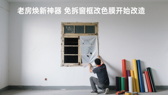 老房煥新神器：免拆窗框改色膜，15年老窗秒變極簡風(fēng)