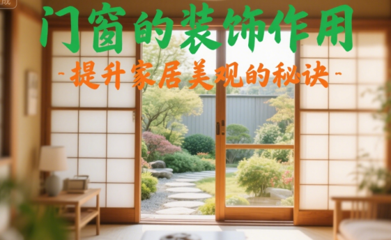 十大門窗品牌的裝飾作用：提升家居美觀的秘訣